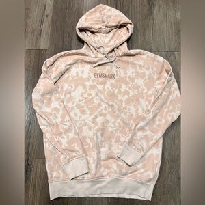 Pink and white Patterned Gymshark Hoodie